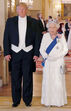 Donald Trump e a rainha Isabel II