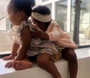 Kim Kardashian, Kanye West, filhas