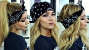 Com lenço bandana