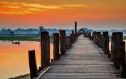 U Bein Bridge, Amarapura, Myanmar, viagens