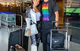 Tanto Amor! Ruben Dias e April Ivy em clima de romance no Dubai