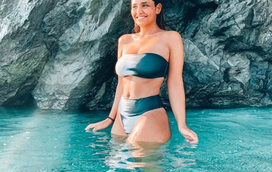 Filha de Manuela Moura Guedes sensual na ilhas gregas