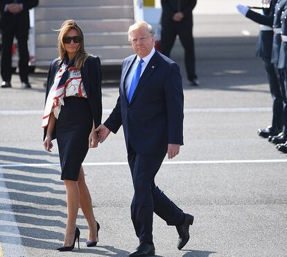 Arrasou! Melania Trump usou 7 looks em Inglaterra que custaram mais de 80 mil euros