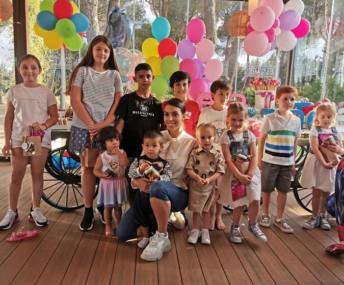 Georgina Rodríguez, Cristiano Ronaldo, festa de aniversário de Eva e Mateo