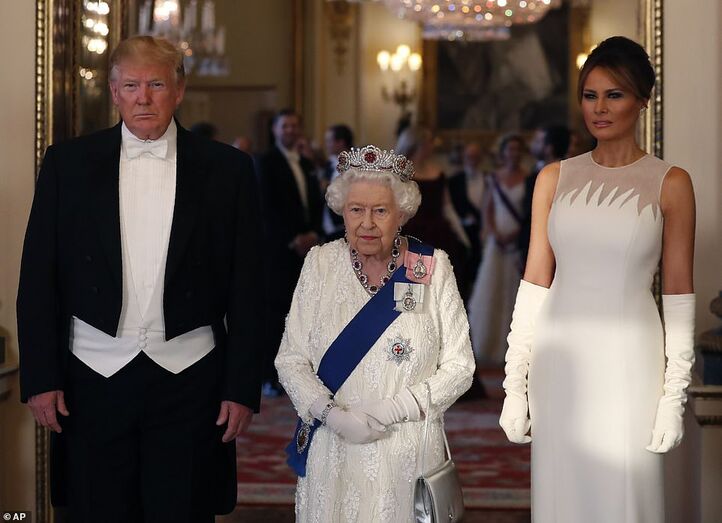 trump, família real britânica