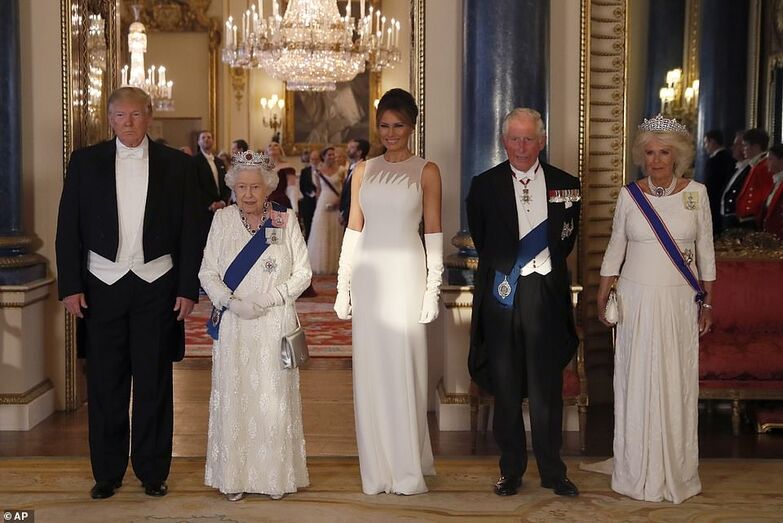 trump, família real britânica