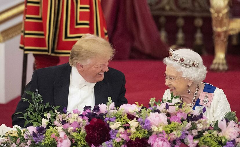 trump, família real britânica
