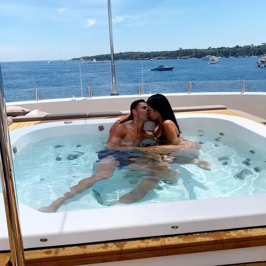Cristiano Ronaldo, Georgina Rodríguez, iate, luxo, sul de frança, saint tropez