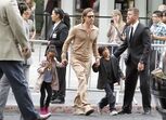 Brad Pitt e Angelina Jolie e a família