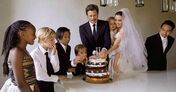 Brad Pitt e Angelina Jolie e a família