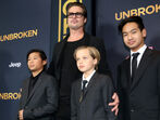 Brad Pitt e Angelina Jolie e a família