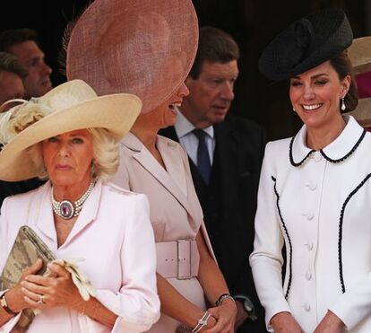 Polémica. Vídeo mostra Kate Middleton a ignorar a madrasta de William num evento com as rainhas de Espanha e Holanda