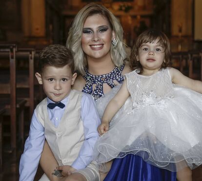 Bernardina Brito batiza os dois filhos, Kévim e Kyara