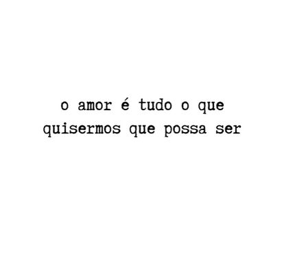 O amor é...