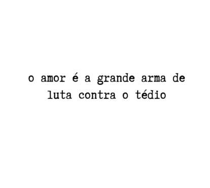 O amor é...