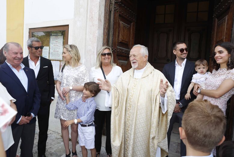 Baptizado de neto de Carlos Lopes