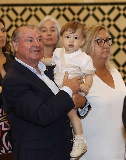Baptizado de neto de Carlos Lopes