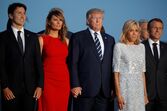 G7, Melania, Donald Trump, Brigitte, Emmanuel Macron, Justin Trudeau
