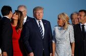 G7, Melania, Donald Trump, Brigitte, Emmanuel Macron, Justin Trudeau,