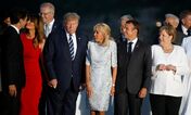 G7, Melania, Donald Trump, Brigitte, Emmanuel Macron, Justin Trudeau, Angela Merkel