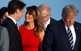 Eis o beijo de Melania Trump e do primeiro-ministro do Canadá que está a deixar o mundo com medo