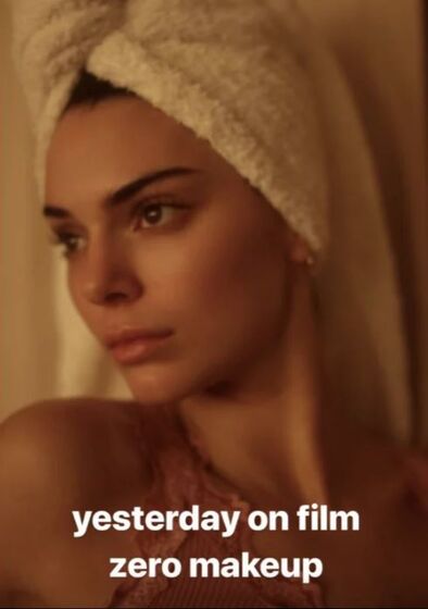 Kendall Jenner, sem maquilhagem