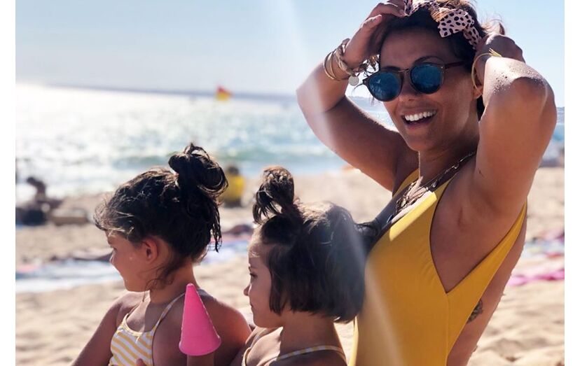 Sofia Ribeiro com as sobrinhas