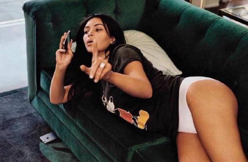 Kim Kardashian, sem maquilhagem