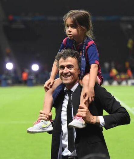 luis enrique, filha