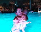 Rita Pereira eo filho