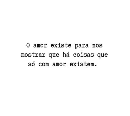 O amor é...
