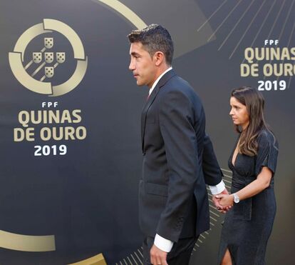 Bruno Lage e Maria Campos na gala Quinas de Ouro