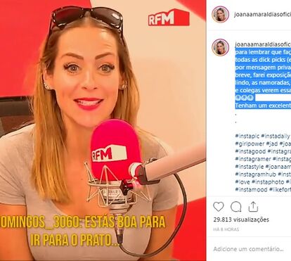 Joana Amaral Dias revela que vai mostrar todas as fotos íntimas que recebe de homens com propostas indecentes 