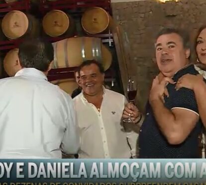 O apoio que Toy e a noiva Daniela têm recebido dos amigos