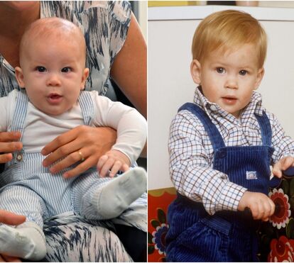 Tão fofinho! Já viu como Archie é a 'cara chapada' de Harry?