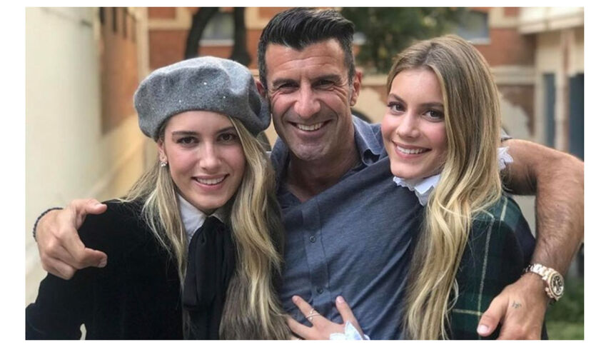 Luís Figo e as filhas, Daniela e Martina