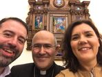 Dom Tolentino Mendonça com Assunção Cristas
