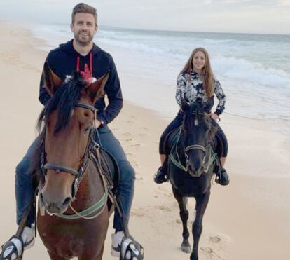 Shakira e Gerard Piqué namoram em Portugal e fazem passeio romântico a cavalo na Comporta 