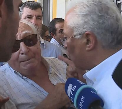 Bronca na campanha! António Costa exalta-se com popular e tem que ser agarrado por segurança