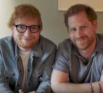 Príncipe Harry e Ed Sheeran unidos em projeto solidário