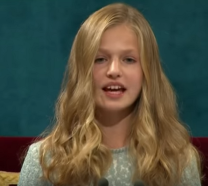 O 1.º discurso da princesa Leonor de Espanha