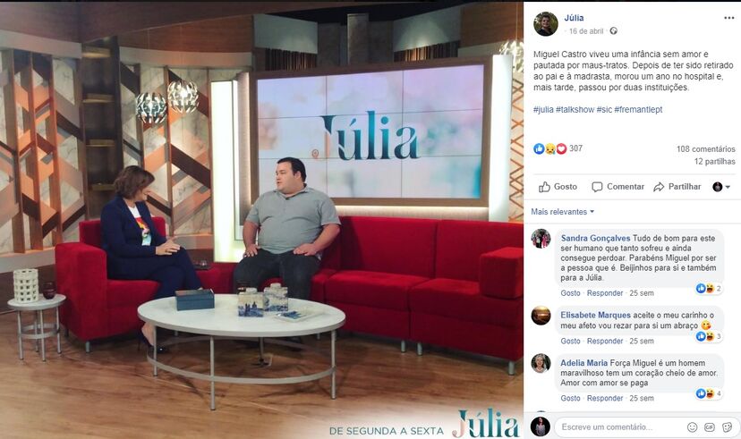 Júlia Pinheiro entrevista Miguel Castro