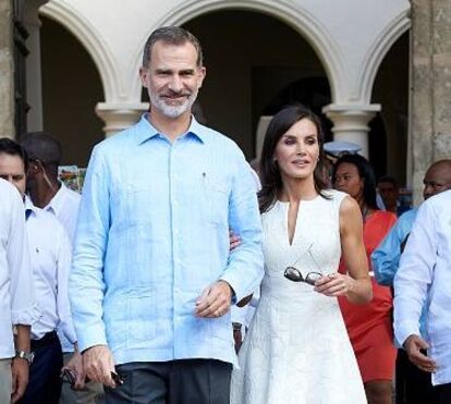 Letizia e Felipe mostram-se apaixonados em visita a Cuba