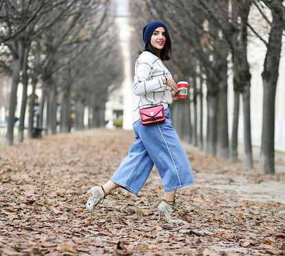 Que o frio não nos impeça de usar culottes, essa peça tão 'trendy'