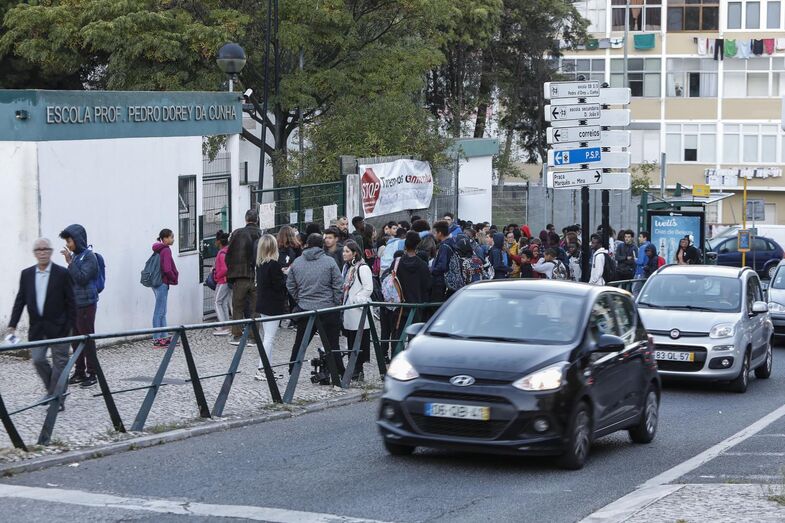 Protesto contra a violência nas escolas