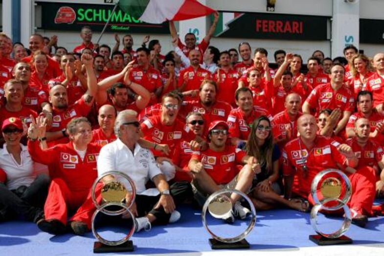 Michael Schumacher e o agente, Willi Weber