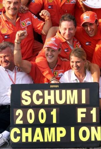 Michael Schumacher e o agente, Willi Weber