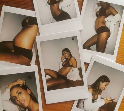 Aqui está a barriga de Carolina Patrocínio grávida de seis meses