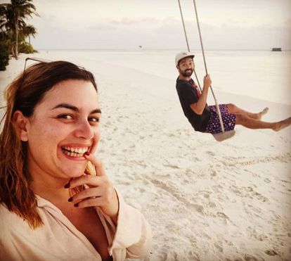 Ana Guiomar e Diogo Valsassina namoram no paraíso