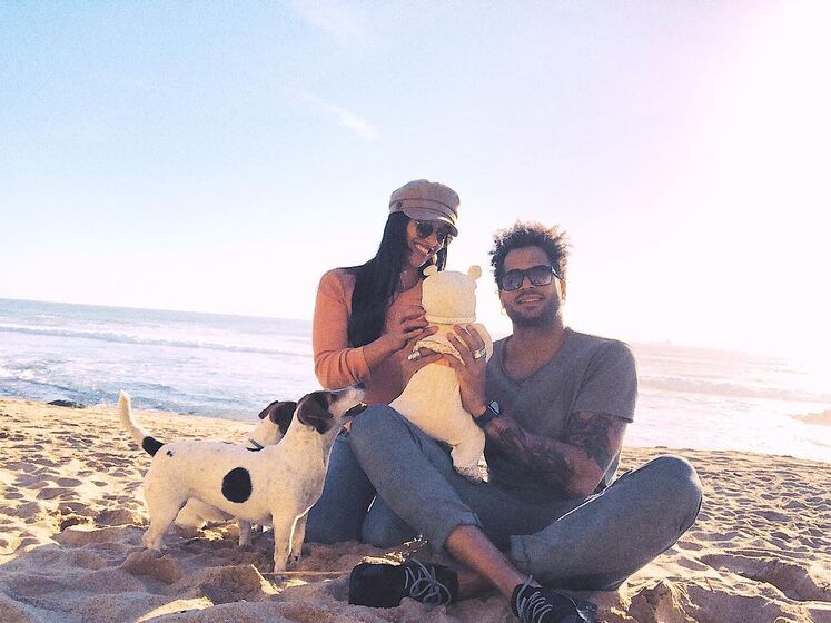 Rita Pereira com a cadela Hyndia